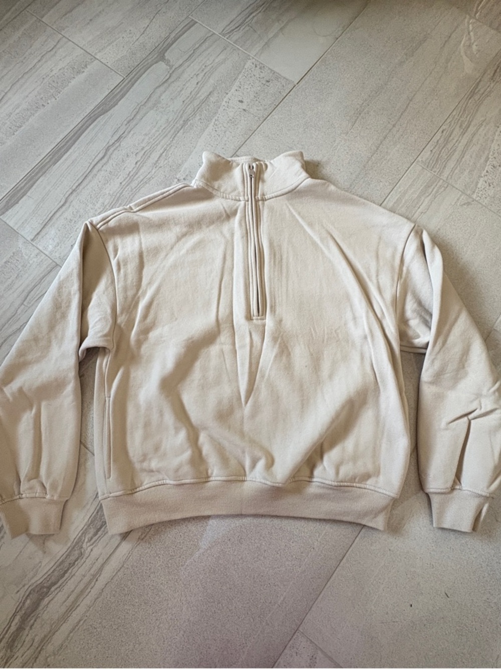 Garage Ultrafleece Half Zip Sweatshirt - Perfect Pearl